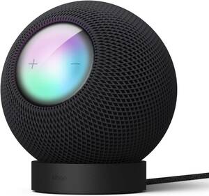 ブラック 【elago】 HomePod mini 対応 シリコン スタンド 滑り止め 加工 傷防止 マウント シンプル 小型 卓