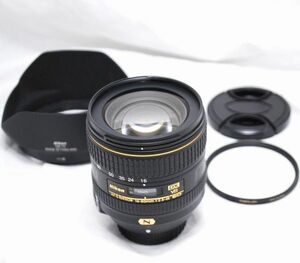 【新品級の超美品・純正フード付き】Nikon ニコン AF-S DX NIKKOR 16-80mm f/2.8-4E ED VR