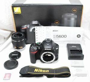 【新品級の超美品 1970ショット・メーカー保証書等完備 豪華セット】Nikon ニコン D5600 AF-P 18-55mm VR