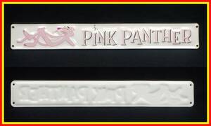 李9694 中古 金属製 看板 PINK PANTHER ピンクパンサー