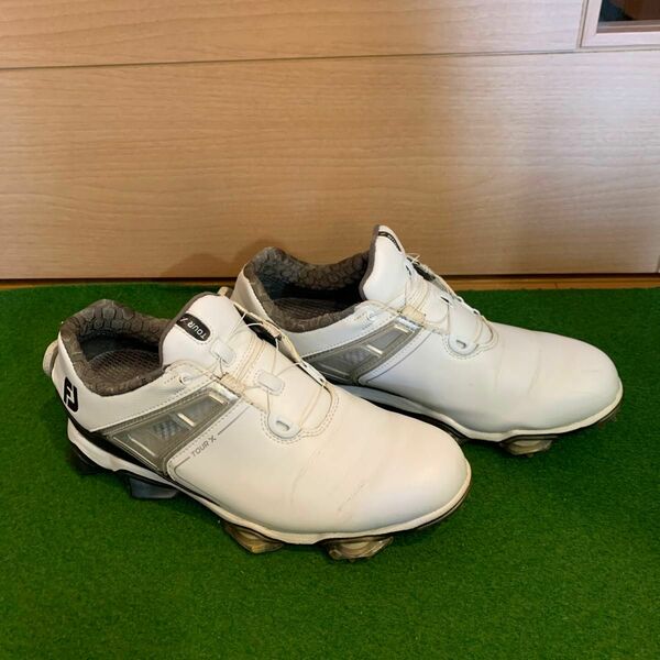 フットジョイ　ツアーX ボア　ホワイト／ブラック　25.5cm footjoy TOURX BOA