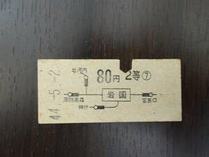 ■地図式乗車券　岩国から80円■