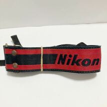 ニコン Nikon ストラップ 細 赤黒 レッド ブラック 約3.7㎝ Y0114_画像8