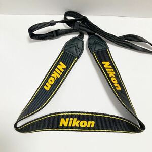 使用感ほぼなし Nikon ニコン 美品 カメラストラップ 幅約3.5㎝ 黒黄色 Y0131