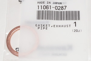 カワサキ純正部品 11061-0287 マフラーガスケット 26x34 Muffler gasket Genuine parts 送料込 56-5068 ニンジャ250R ニンジャ250 Z250-ABS