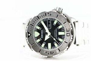 487　SEIKO DIVER’S 200m 21JEWELS AT BLACK MONSTER　7S26-0350　セイコー ダイバーズ ブラックモンスター 機械式 自動巻 メンズ 腕時計