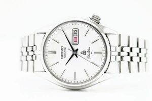 532　SEIKO SilverWave QZ　　7546-8010　　セイコー シルバーウェーブ デイデイト ホワイト文字盤 クォーツ メンズ 腕時計 純正ブレス