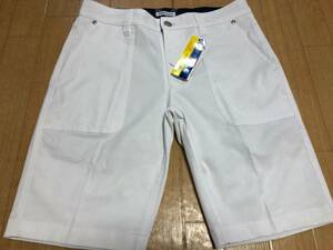 FILA GOLF(フィラ ゴルフ) 春夏 UVカット 吸汗速乾 ストレッチ エンボスツイルショートパンツ 743-306B(ホワイト)８２