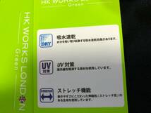 HK WORKS LONDON Green(コシノヒロコゴルフ)春夏 新品 吸水速乾,UV対策,ストレッチ機能 モックネック半袖シャツ TMKIT-2C-46(ブラック)ＬＬ_画像4