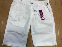 FILA GOLF(フィラ ゴルフ) 春夏 UVカット ストレッチ ショートパンツ 742-371B(ホワイト)９４-１０４_画像1