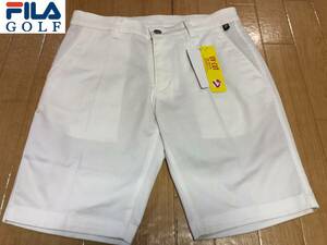 FILA GOLF(フィラ ゴルフ) 春夏 UVカット、ストレッチ 透け防止付き ハーフパンツ 743-331B(ホワイト)７８