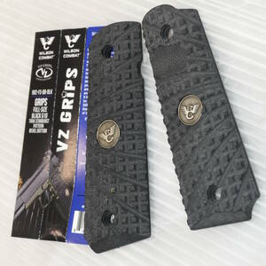 【実物】Wilson Combat　1911　G10　グリップ　ウィルソンコンバット　コルトガバメント　WA　タニオコバ　マルシン　実銃用　BLK