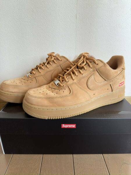 Supreme × NikeAir Force1Low Wheat 26cm 元箱付き