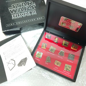 STAR WARS EPISODE Ⅲ PINS COLLECTION BOX Star Wars episode 3 pin z collection box 12 piece pin badge 
