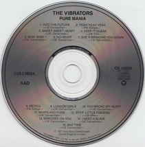 ＊中古CD THE VIBRATORS/PURE MANIA 1977年作品1st 英国パンクロック KNOX SHAM69 U.K SUBS THE CLASH THE DAMNED SEX PISTOLS BOYS 999_画像3