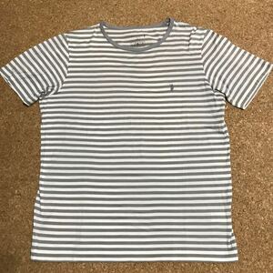 A★送230円★試着のみ ほぼ未使用 美品★マッキントッシュ ロンドン MACKINTOSH LONDON★半袖 Tシャツ メンズ M ボーダー 白 グレー