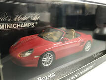 【１円スタート】1/43 ミニチャンプス ポルシェ ボクスター 2002 赤 Porsche Boxster 2002 Red MINICHAMPS ZF_画像2