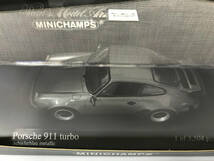 【１円スタート】1/43 ミニチャンプス ポルシェ 911ターボ 1977 Porsche 911 turbo 1977 Bluemetallic 430 069007 MINICHAMPS ZG_画像5