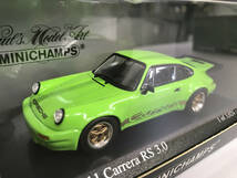 1/43 ミニチャンプス ポルシェ 911 カレラ RS3.0 1974 Porsche 911 Carrera RS3.0 1974 Green 400 063121 MINICHAMPS ZG_画像2