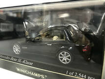 【１円スタート】1/43 ミニチャンプス メルセデスベンツ SL Mercedes Benz SL Black 400 032032 MINICHAMPS ZG_画像3