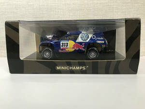 【１円スタート】1/43 ミニチャンプス VW レーストゥアレグ2 ユハ・カンクネン ダカール 2005 436 055313 MINICHAMPS ZH