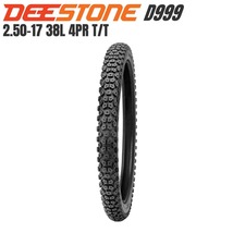 DEESTONE ディーストーン 二輪用 ブロックタイヤ D999 2.50-17 4PR チューブタイプ（TT）前後兼用 スーパーカブ_画像1