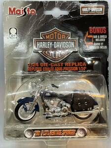 Maisto マイスト 1/24 Harley 2001 FLSTS HERITAGE SPRINGER ハーレー ツーリング ヘリテイジ スプリンガー ブリスターパック バイク