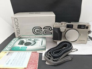 1円スタート！美品 保管品【CONTAX G2 CAMERA BODY】コンタックス カメラボディ ブランド フィルムカメラ カメラ 光学機器 付属品 箱付