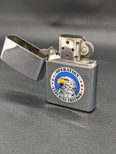 火花確認済！【ZIPPO イーグル 2002年 USA オイルライター】ジッポ ジッポー ブランド ライター 煙草 たばこ タバコ 喫煙グッズ 喫煙具