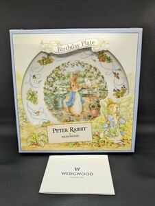 未使用 美品 保管品【WEDGWOOD PETER RABBIT 1998 Birthday プレート】ウェッジウッド ピーターラビット 誕生日 お皿 インテリア 食器