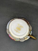 1円～！未使用【Noritake ダイアモンドコレクション ハンドペイント カップ＆ソーサー】ノリタケ ブランド 金彩 煙突マーク 花柄 手描き_画像6