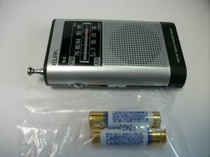 ●ELPA AM/FM ポケットラジオ:ER-P66F　送料￥１４０円