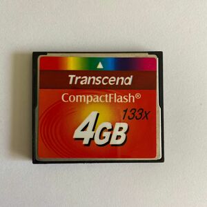 トランセンド 4GB コンパクトフラッシュ Transcend CF 133倍速　ケース付き【匿名配送】【追跡可能】
