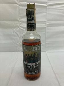 WALL STREET 20YEARS ウォールストリート ストレート 20年 101 PROOF 空瓶 750ml 50.5度 ウイスキー 希少 レア アメリカ 古酒 現状品