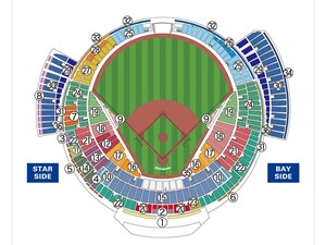 横浜DeNAベイスターズ　vs　ソフトバンク　６月７日　内野指定席B ３塁側１枚