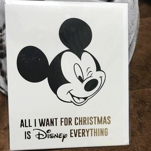未開封 海外雑貨 クリスマス グリーティングカード メッセージカード ディズニー ミッキーマウス 英字 コレクション