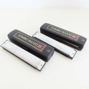 M05 TOMBO dragonfly band 21 G/G# harmonica 2 point set silver 