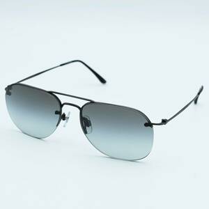 T05 GIORGIO ARMANIjoru geo Armani Teardrop half rim sunglasses black AR6004-T