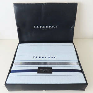 K05-09 BURBERRY Burberry Logo махровое покрывало голубой 