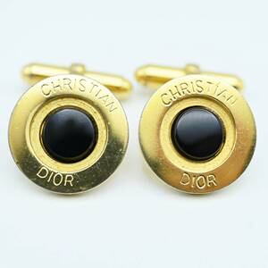 T05 Christian Dior Christian Dior onyx GP cuffs black / Gold 