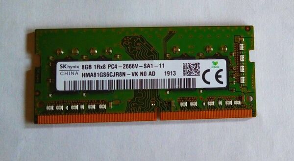 メモリ ノートPC用 SK Hynix PC4-2666V　8GB
