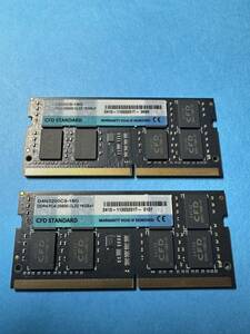  Note PC for memory DDR4 3200 memory PC4-25600 CL22 SO-DIMM CFD sale 16GB×2 sheets 1 set 