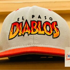 キャップ 帽子 90s New Era スナップバック MLB 独立リーグ Diablos El Paso ニューエラ 野球帽