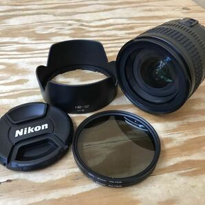 mG 60 ニコン レンズ ⑥ AF-S NIKKOR 18-70mm 1:3.5-4.5G ED Nikon DX φ67 フード HB-32 フィルター セット ※動作未確認、ジャンク扱いの画像1