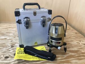 mE 80 タジマ レーザー墨出し器 GT2BZ-I TAJIMA 乾電池タイプ ※通電のみ確認、傷や汚れなどの難あり、ケースに難多め、現状品、長期保管品