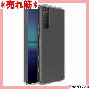 FINON Xperia 5 II ケース SO-52 ド ケース 指紋認証可能モデル 耐衝撃 シンプル クリア 589