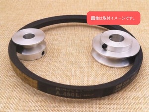 外径 100mm 穴径 19mm V溝 ベルトプーリー