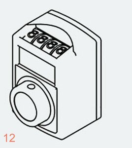 シャフト径 30mm 反時計回り (1回転時)0050 水平軸 上側レンズ デジタルポジションインジケーター