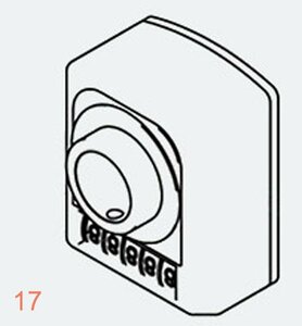 分厚いサイズ シャフト径 20mm 反時計回り (1回転時)0012/5 水平軸 正面下側レンズ デジタルポジションインジケーター