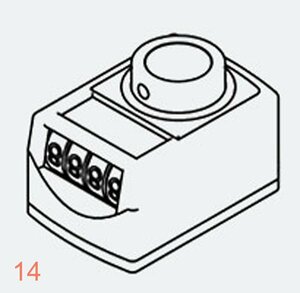 分厚いサイズ シャフト径 20mm 反時計回り (1回転時)0020 垂直軸 正面側レンズ デジタルポジションインジケーター